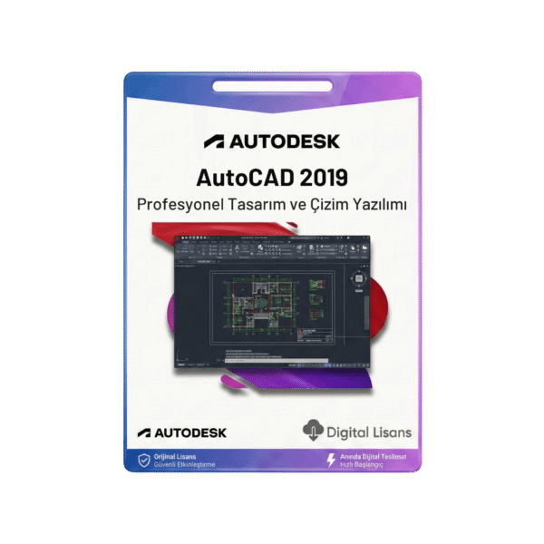 AutoCAD 2019 TAM SÜRÜM 3 YIL 5 KULLANICI