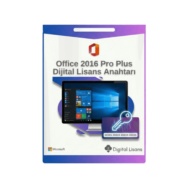 Office 2016 Pro Plus Retail FPP Kurumsal Dijital Lisans