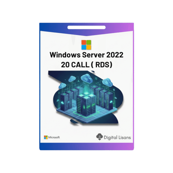Windows Server 2022 Standart 20 CALL ( RDS) Dijital Lisans Key